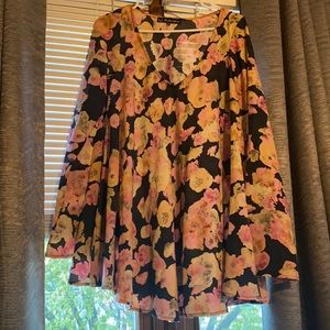For Love&Lemons bell sleeve floral tunic
